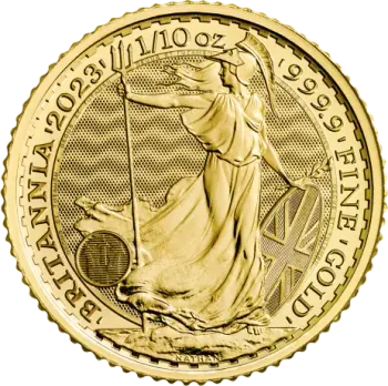 1/10 oz Златна монета Британия 