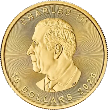 1/4 oz Златна монета Канадски Кленов Лист 